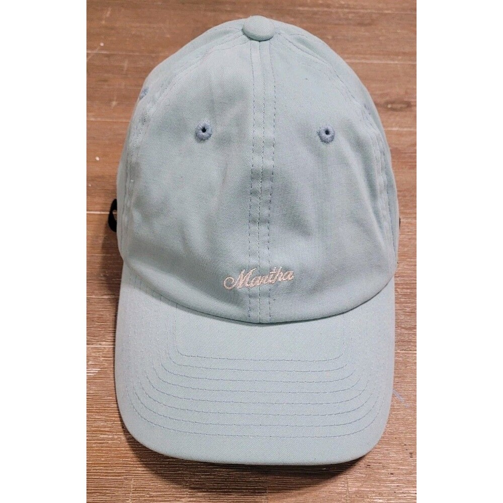 Martha Headwear Alba Dad Hat - Light Blue With Sunglass Loops Organic Cotton Cap